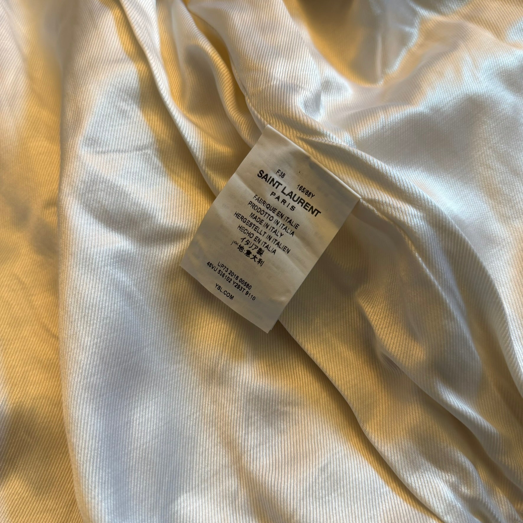 2018 Saint Laurent Paris Faux Fur Teddy Jacket