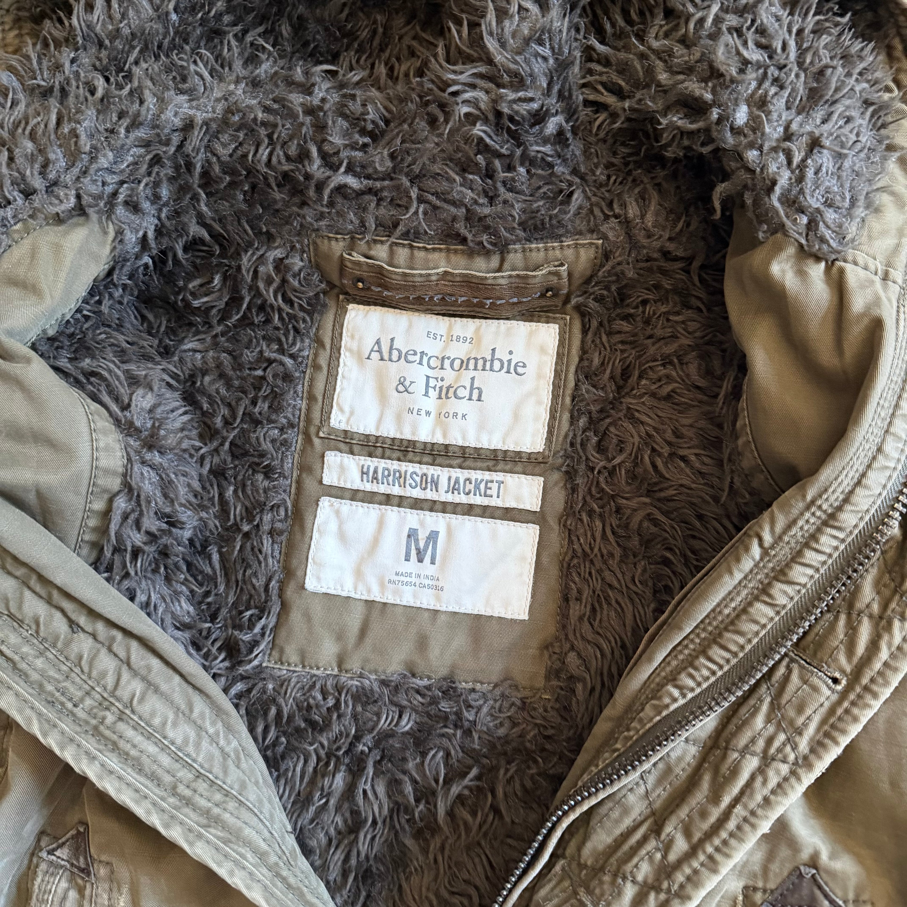 Abercrombie & Fitch Harrison Faux-Fur Lined Jacket