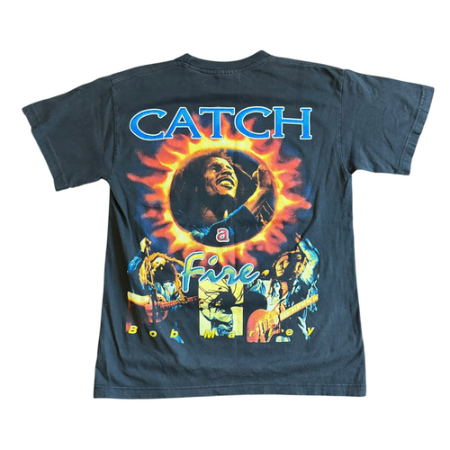 1990s Bob Marley "Catch A Fire" T Shirt