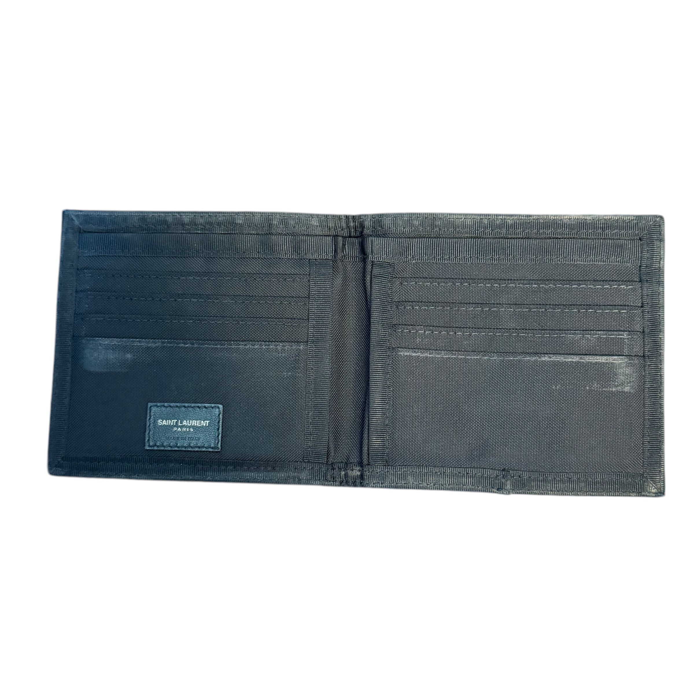 Saint Laurent Paris Nylon Bifold Wallet